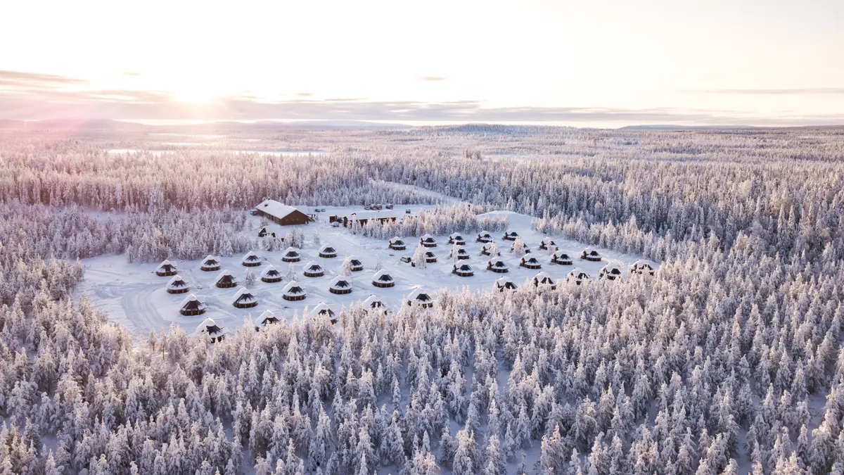 Northern Lights Village Levi Cabin Areial Image.Jpg 2