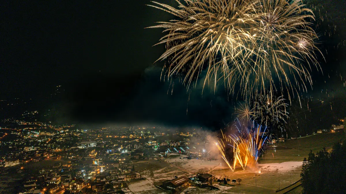 Mayrhofen Ski Resort Austria New Years Eve Fireworks TVB Mayrhofen 2