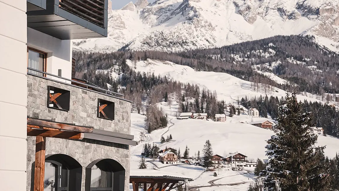 Hotel Ciasa Soleil La Villa Dolomites Italy Terrace