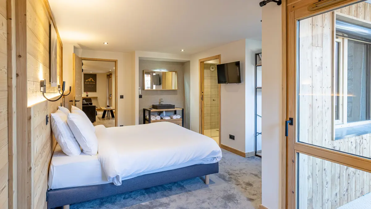 Residence W2050 La Plagne One Bedroom Apartment Double Bedroom