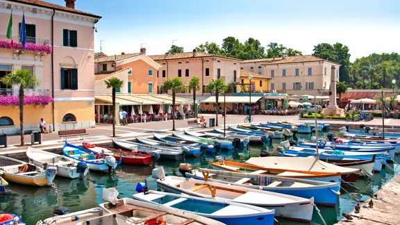 Boats in Bardolino Harbour