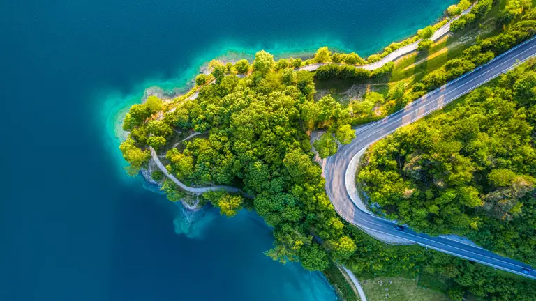 A scenic view of a landscape