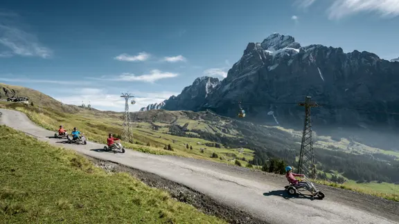 First Flyer zip line at Grindelwald-First