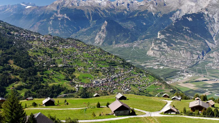 A scenic view of a landscape