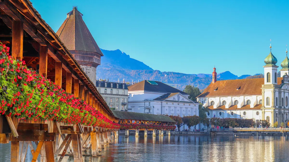 Lucerne Famous Chapel Bridge Adobestock 599468607