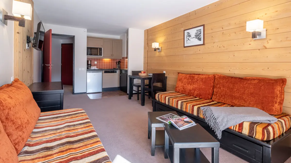 Le Tikal Apartments Val Thorens Studio Apartment Interior 2