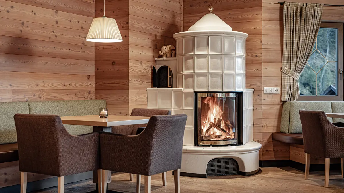 Inghams Italy Dolomites Selva Hotel Mignon Fireplace