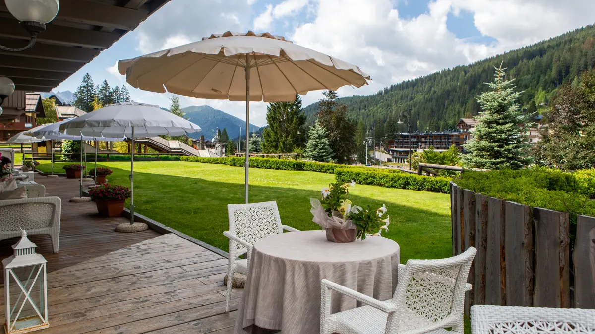 Hotel Spinale, Madonna di Campiglio, Italy, Terrace & Garden