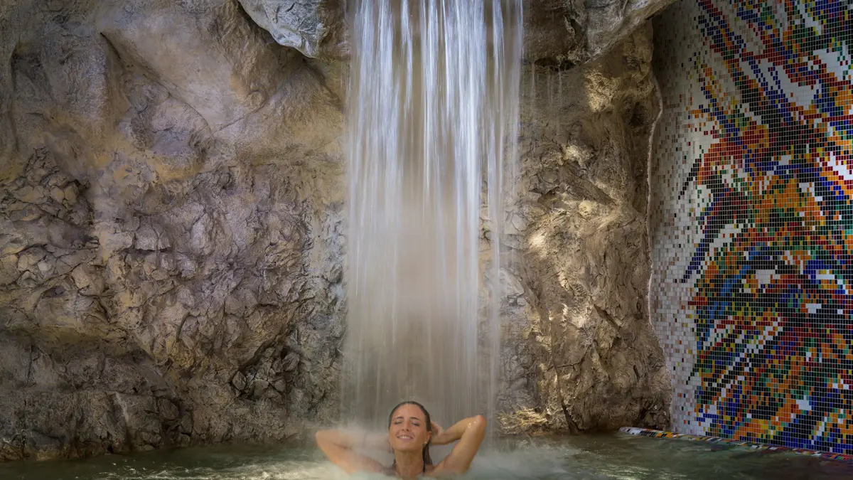 Inghams Italy Dolomites Selva Hotel Antares Waterfall