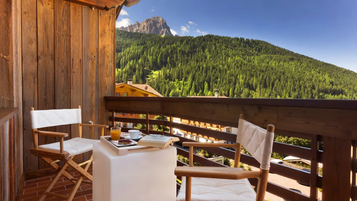 Dolomites, Selva, Mountain Home Garni Villa Anna, Balcony
