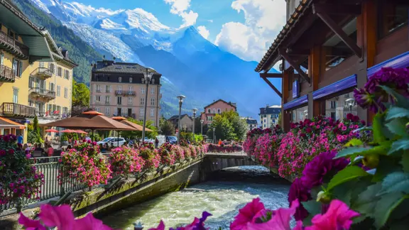 Chamonix Town Centre In Summer