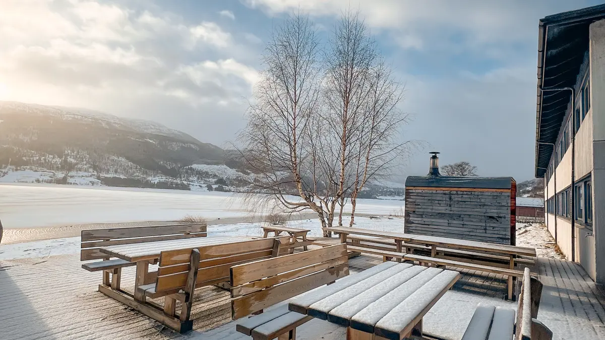 Voss Vandrarheim Hostel Norway Terrace