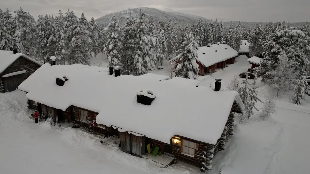 Levi Log Cabins Levi Lomailevi E18 Cabin Exterior