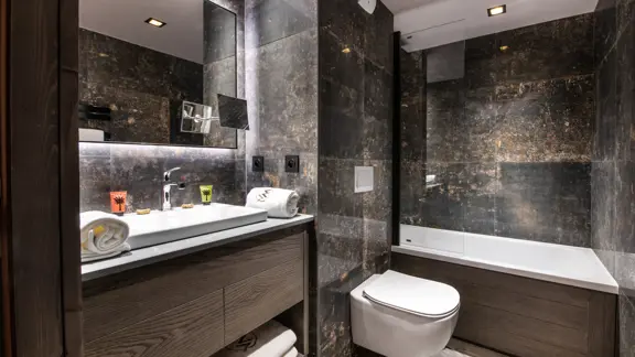 Typical apartment bathroom