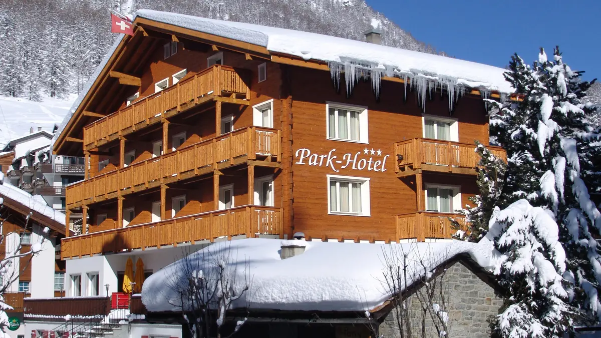 Hotel Park Saas Fee Exterior Winter