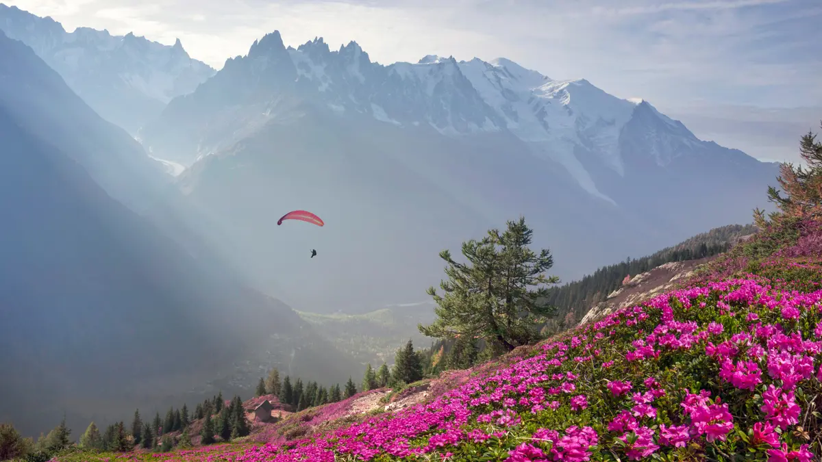 Chamonix French Alps Paragliding