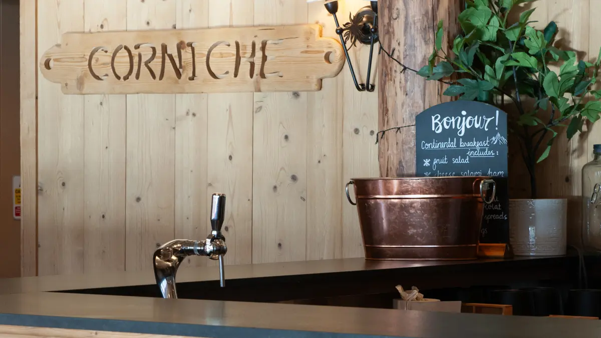 Chalet Corniche Tignes Bar Area