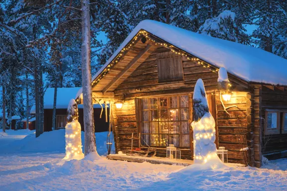 Muonio Finland Santas Cabin