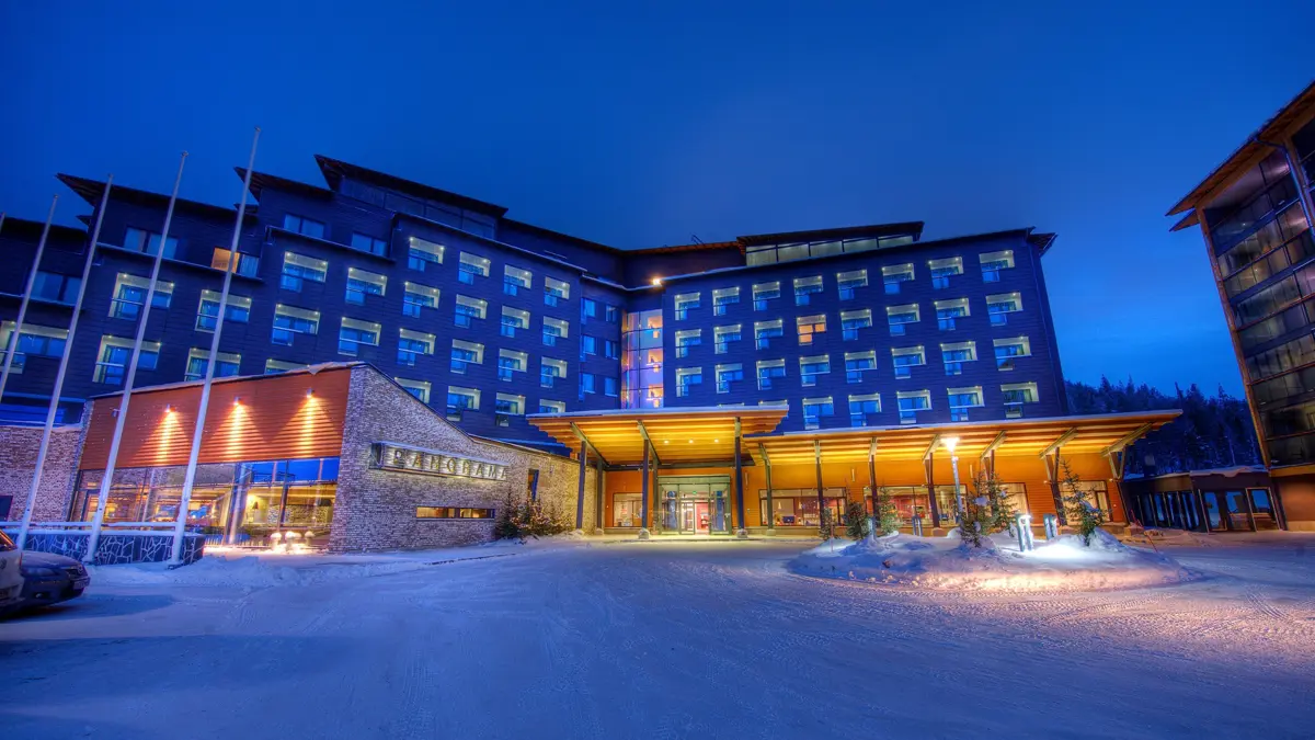 Panorama Hotel Levi Hotel Exterior Evening