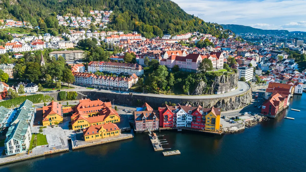 Bergen Norway Town View