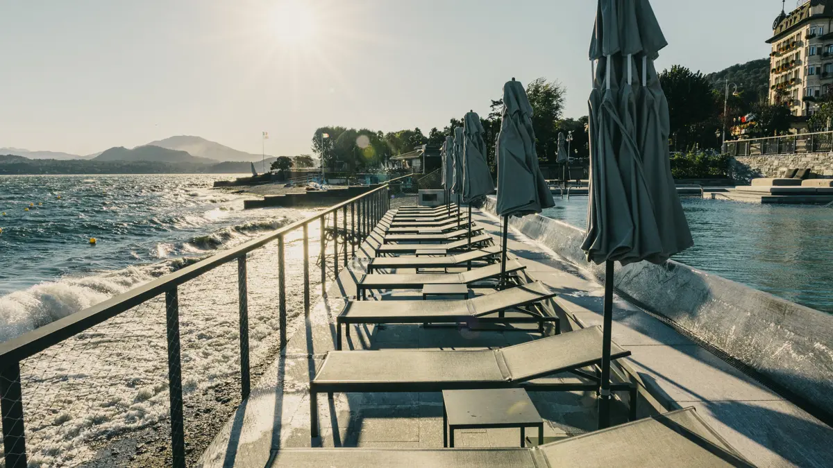 Hotel La Palma, Stresa, Lake Maggiore, Lakeside Pool