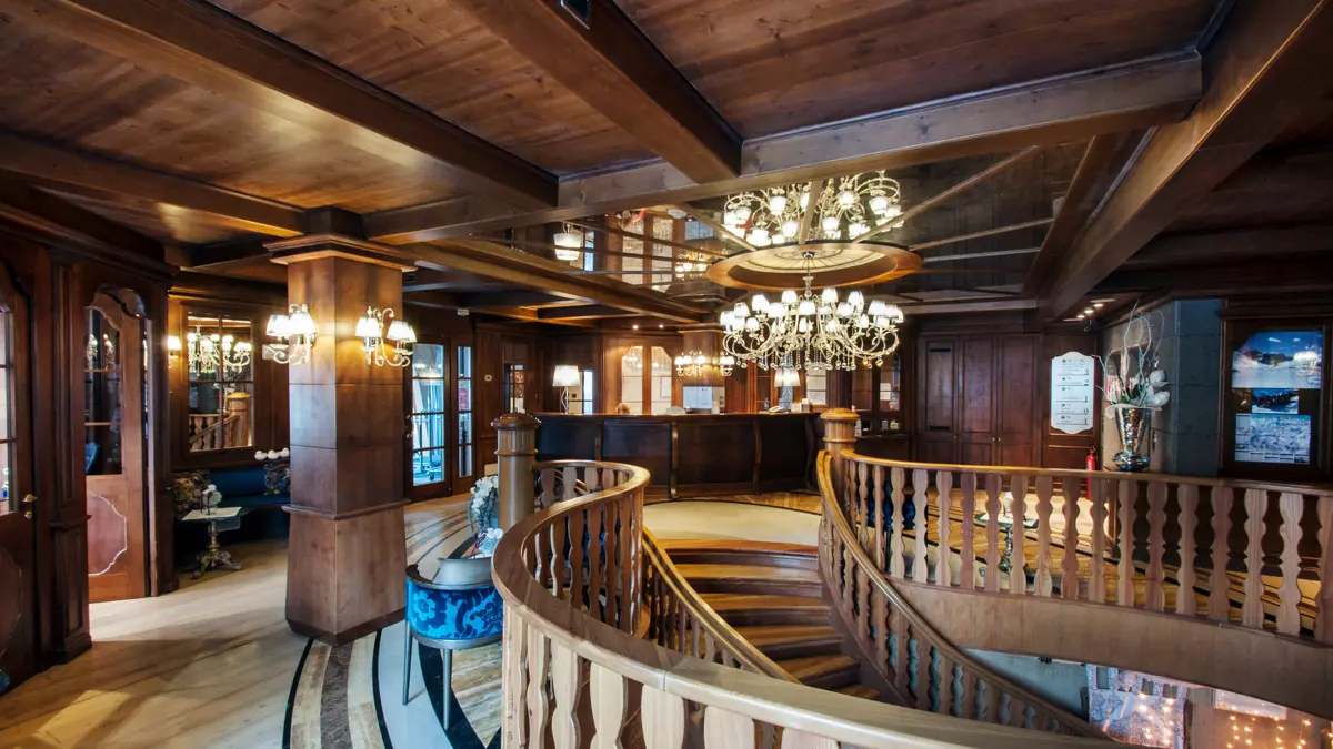 Inghams Italy Dolomites Madonna Di Campiglio Hotel Cristal Palace Reception