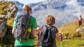 Selva Val Gardena Dolomites Family Walking