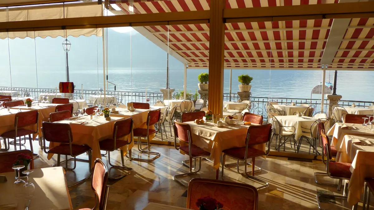 Hotel Bellavista, Menaggio, Lake Como, Restaurant with Lake View