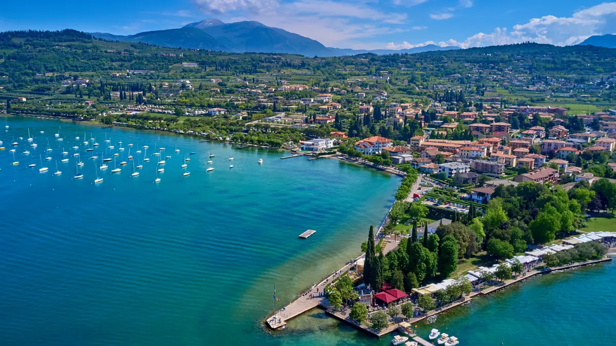 Bardolino Lake Garda Panoramic View Of Bardolino Lakeside