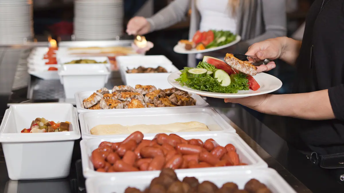 Holiday Club Hotel buffet spread