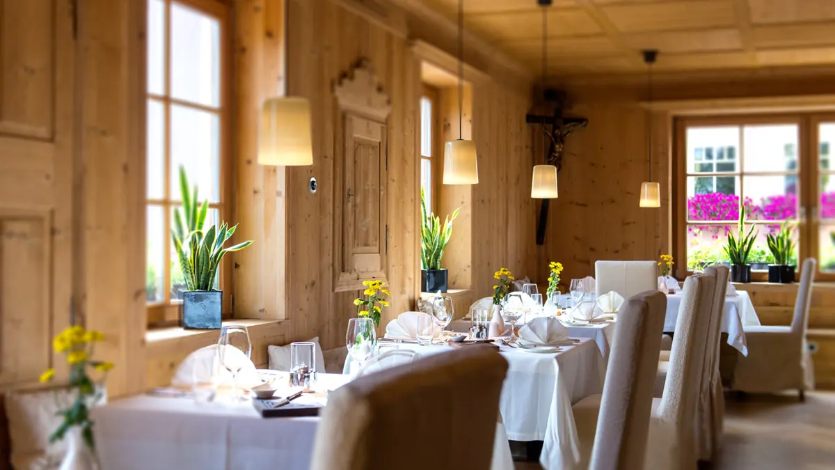 Italy, Dolomites, Ortisei, Adler Spa Resort, Restaurant
