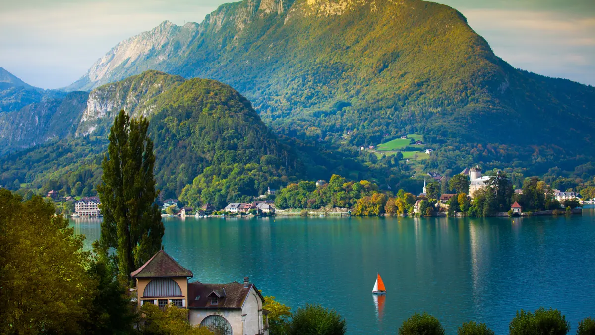 Lake Annecy Lake Side Scenery