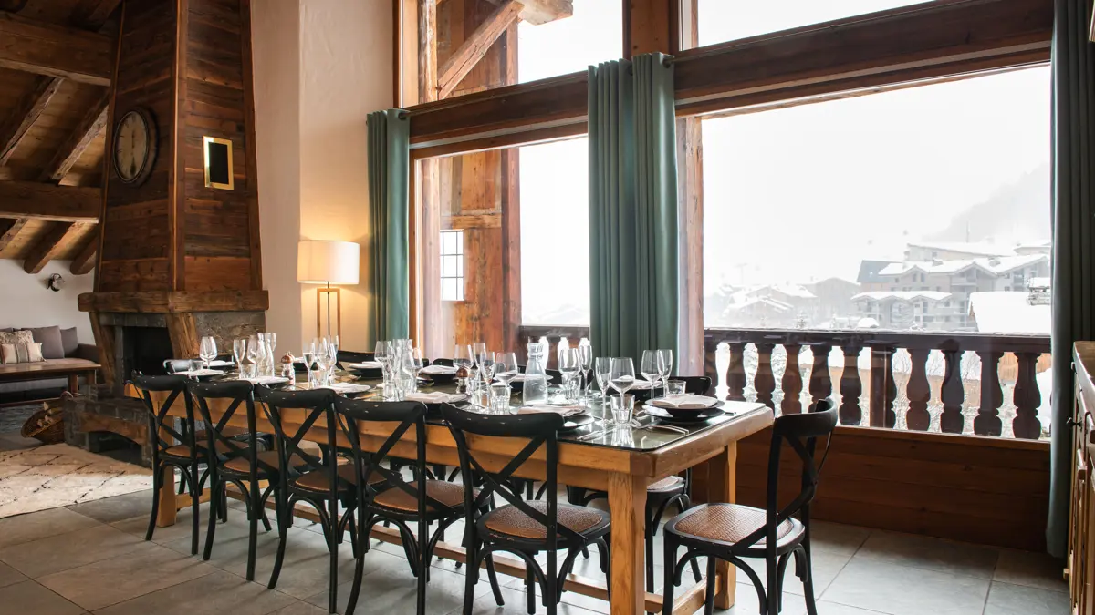 Chalet La Rocheure Valdisere Dining Area 2