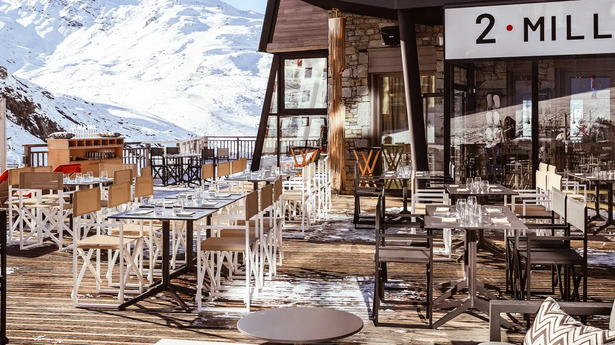 Hotel Altapura Val Thorens 2Mille3 Restaurant Terrace