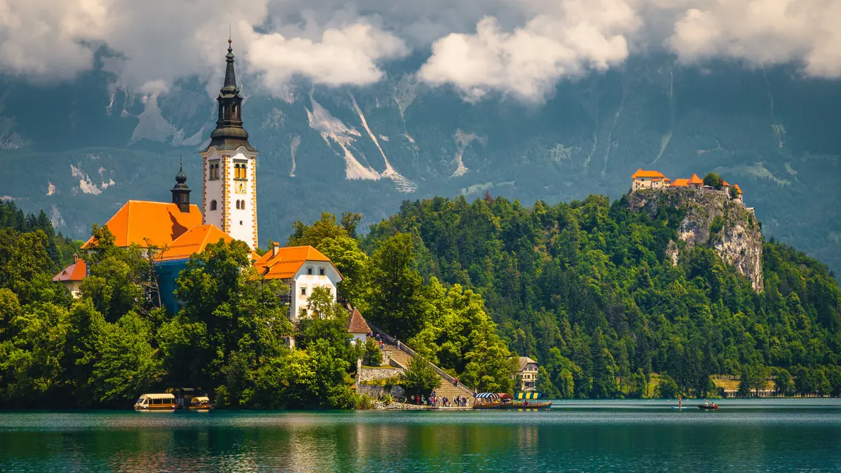 Church Lake Bled Slovenia