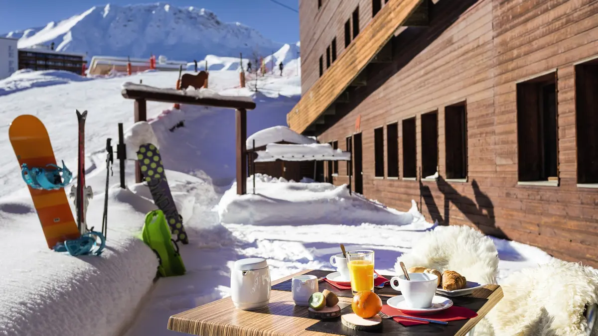 Hotel Le Terra Nova La Plagne Outdoor Terrace 2