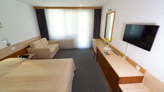 Double room with extra sofa bed