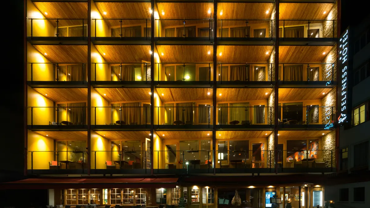 Eiger Mountain And Soul Resort Hotel Grindelwald Exterior Night