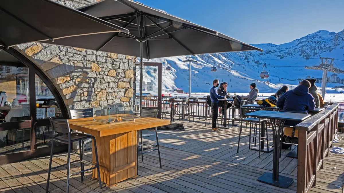 Hotel Levanna Tignes Bar Le Pompon Terrace