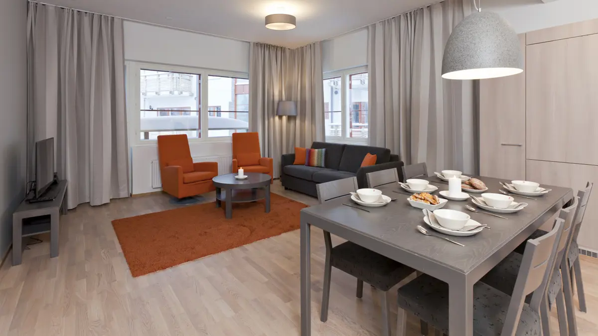 Holiday Club Hotel two bedroom apartment lounge and dining area