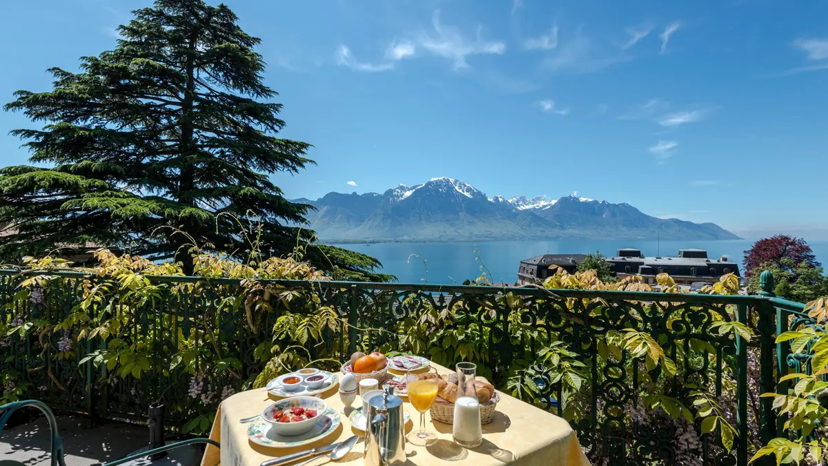 Hotel Masson Montreux Typical Lake View Twin Room Terrace