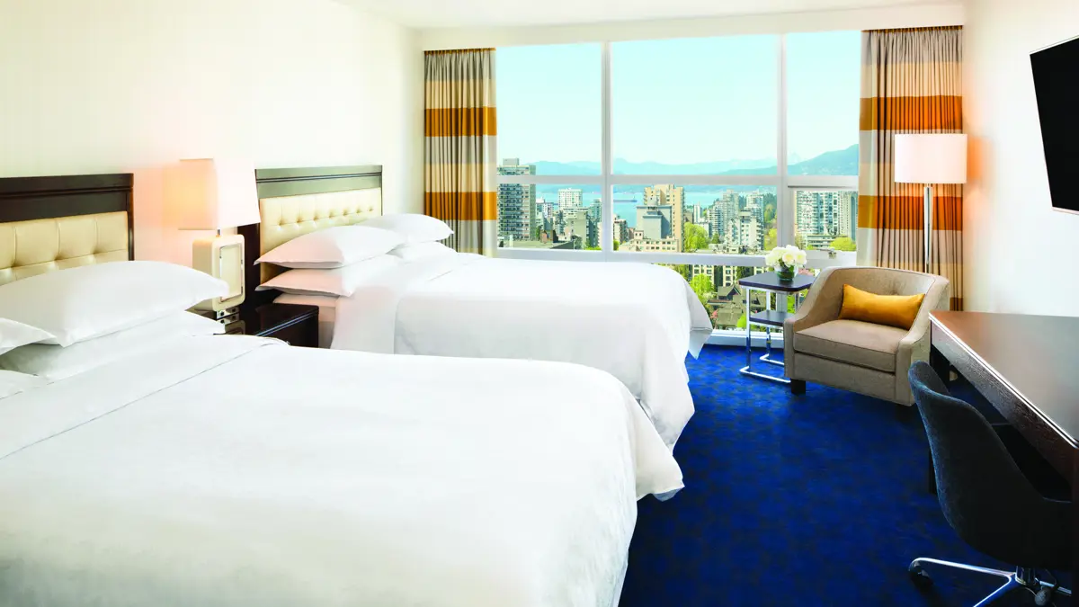 Sheraton Wall Centre Hotel Vancouver Standard Guest Room