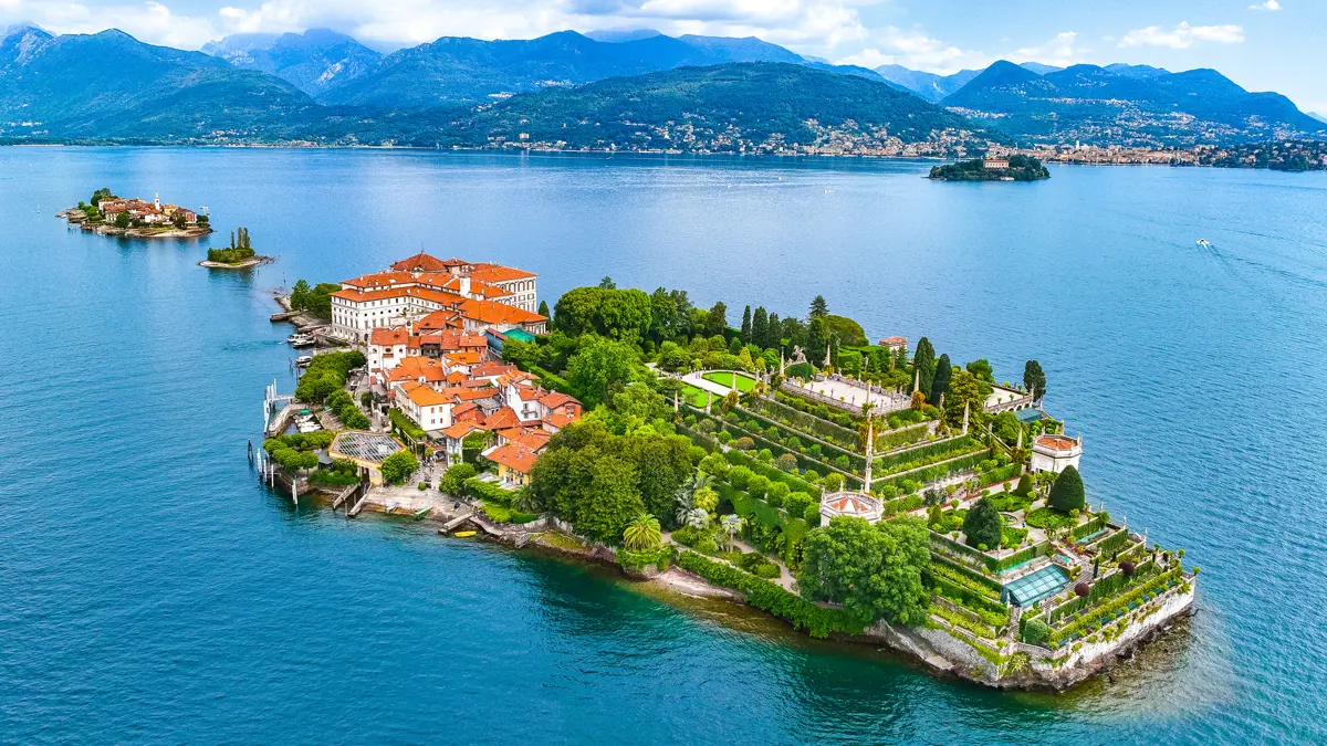 Lake Maggiore View Of Isola Bella In The Summer
