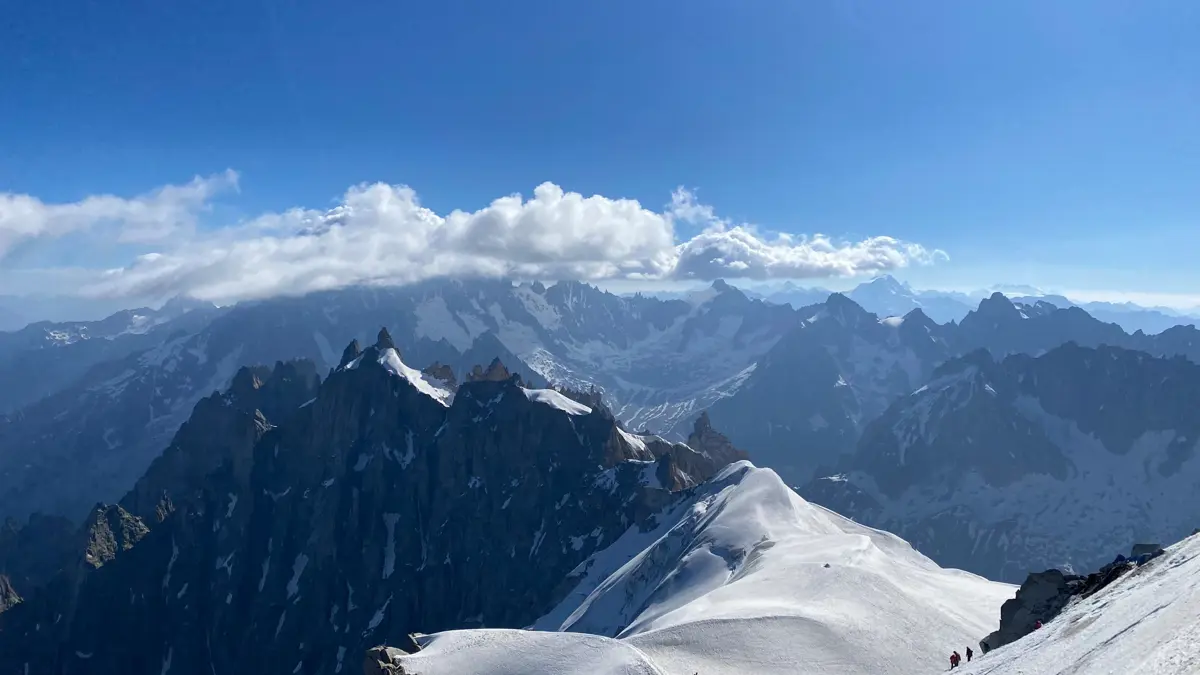 Chamonix Views From The Top Of The Aiguille Du Midi Cable Car