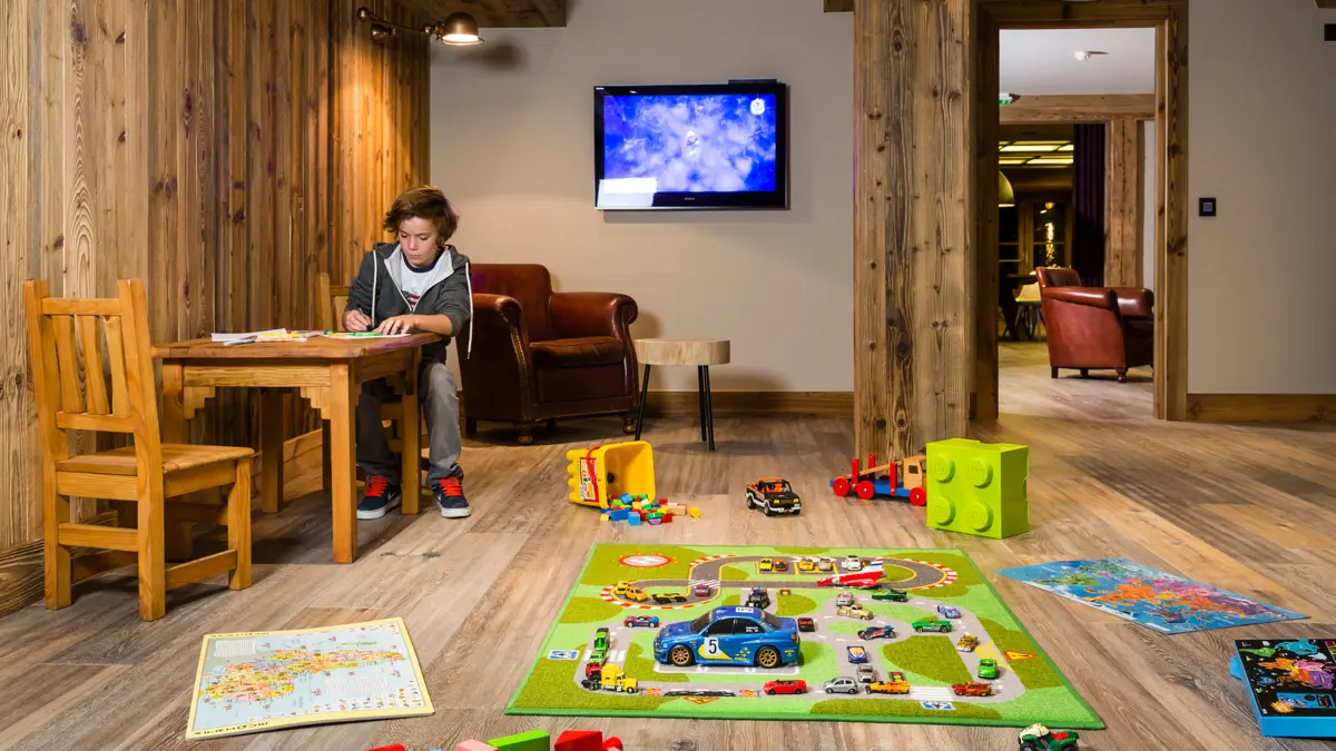 Hotel Kandahar Val d'Isere playroom
