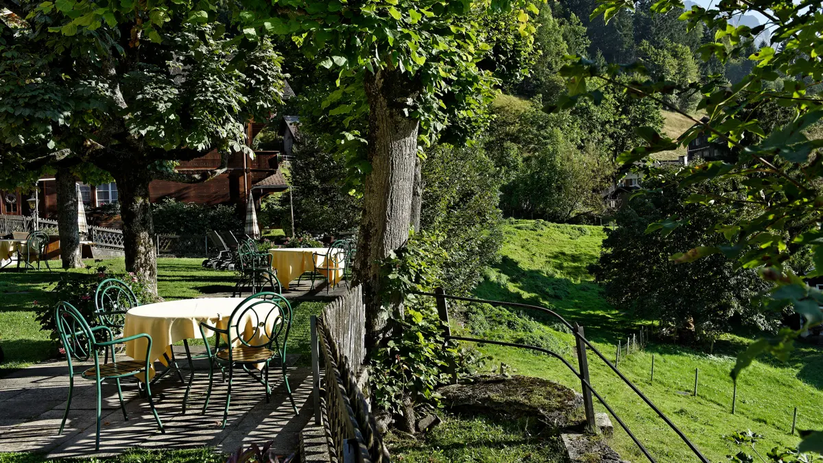 Hotel Alpenrose Wengen Summer Garden