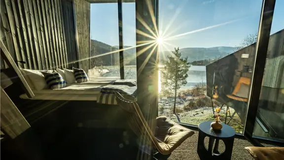 Top floor double bedroom with mezzanine