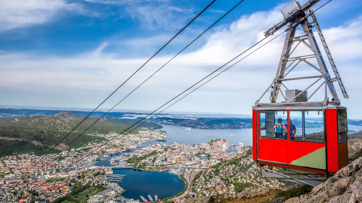 Bergen Norway Ulriken Cable Car