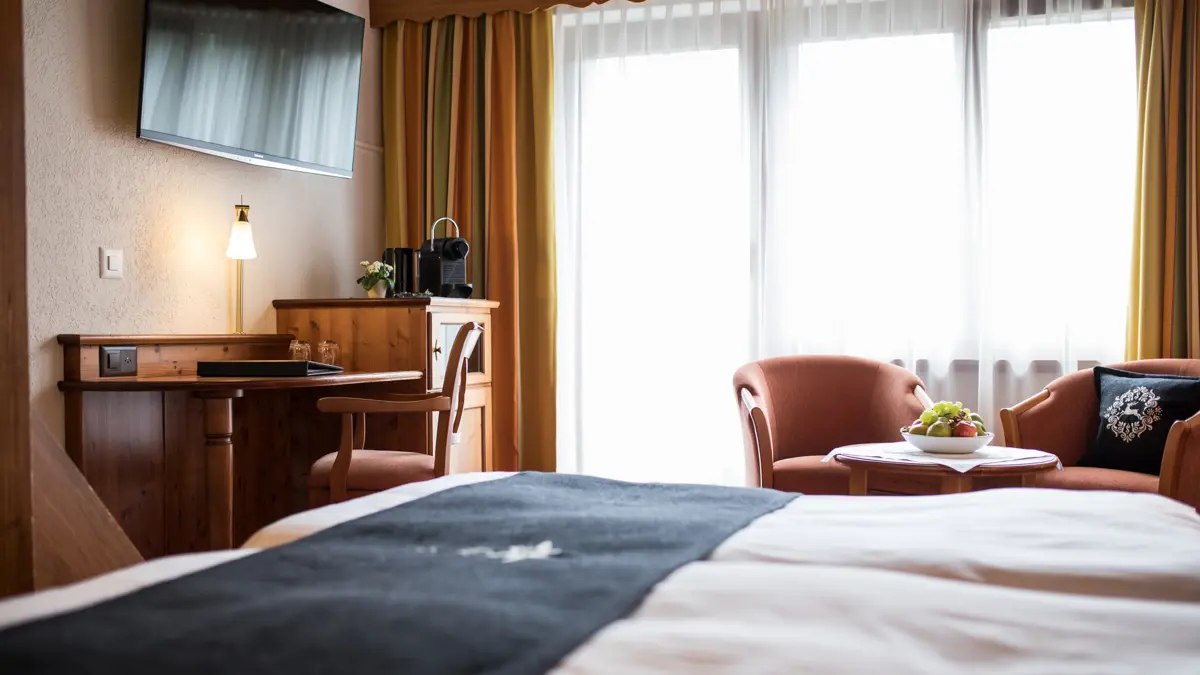 Hotel National Zermatt Standard Double Bedroom 2