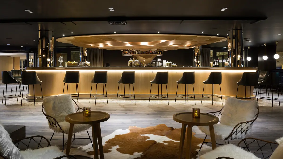 Araucaria Hotel Spa Plagne Centre La Plagne Lobby Bar And Lounge